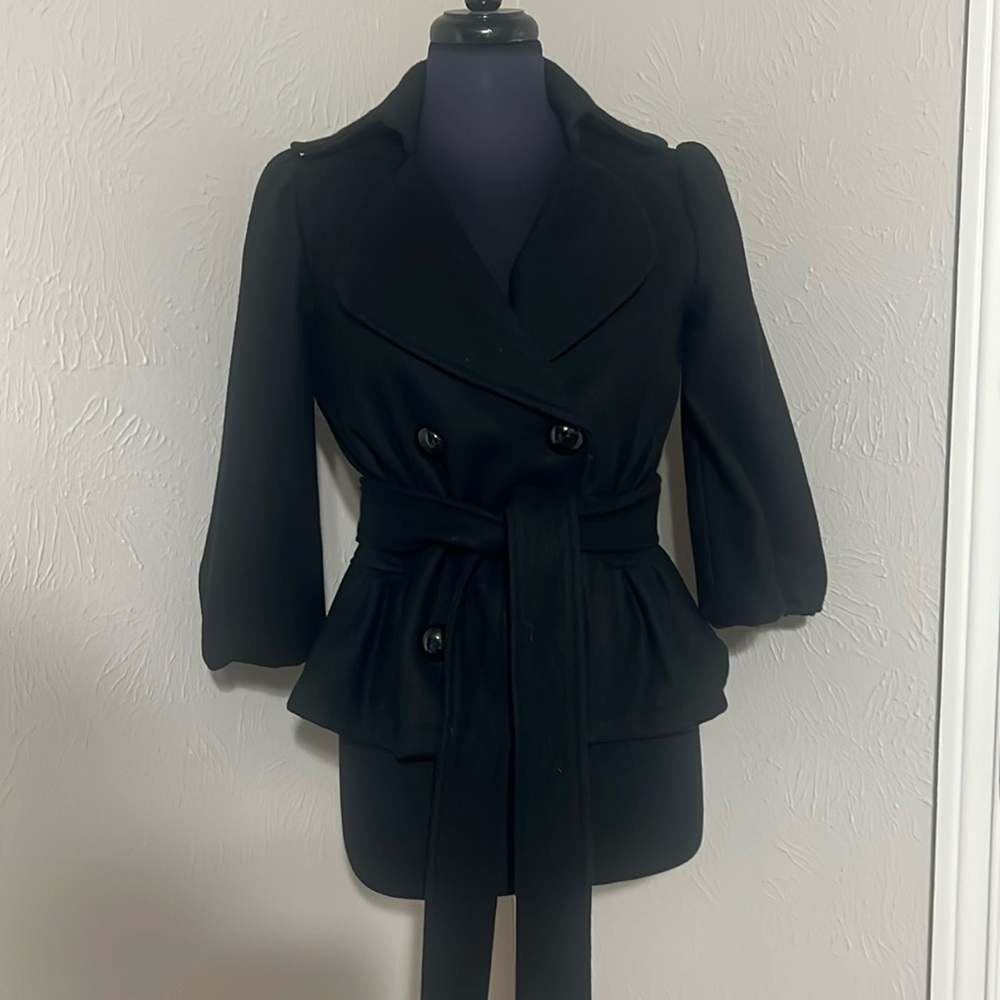 Piko 1988 black wool peacoat
